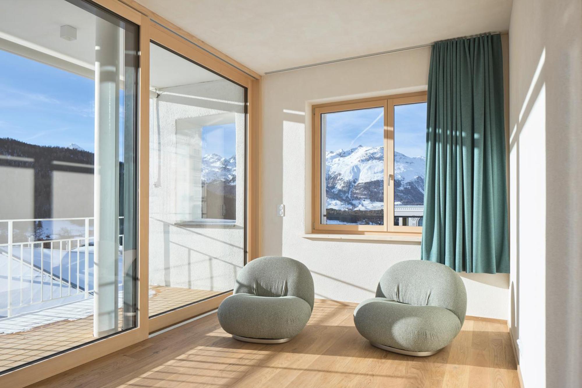 Hotel Maistra 160 Pontresina Bagian luar foto