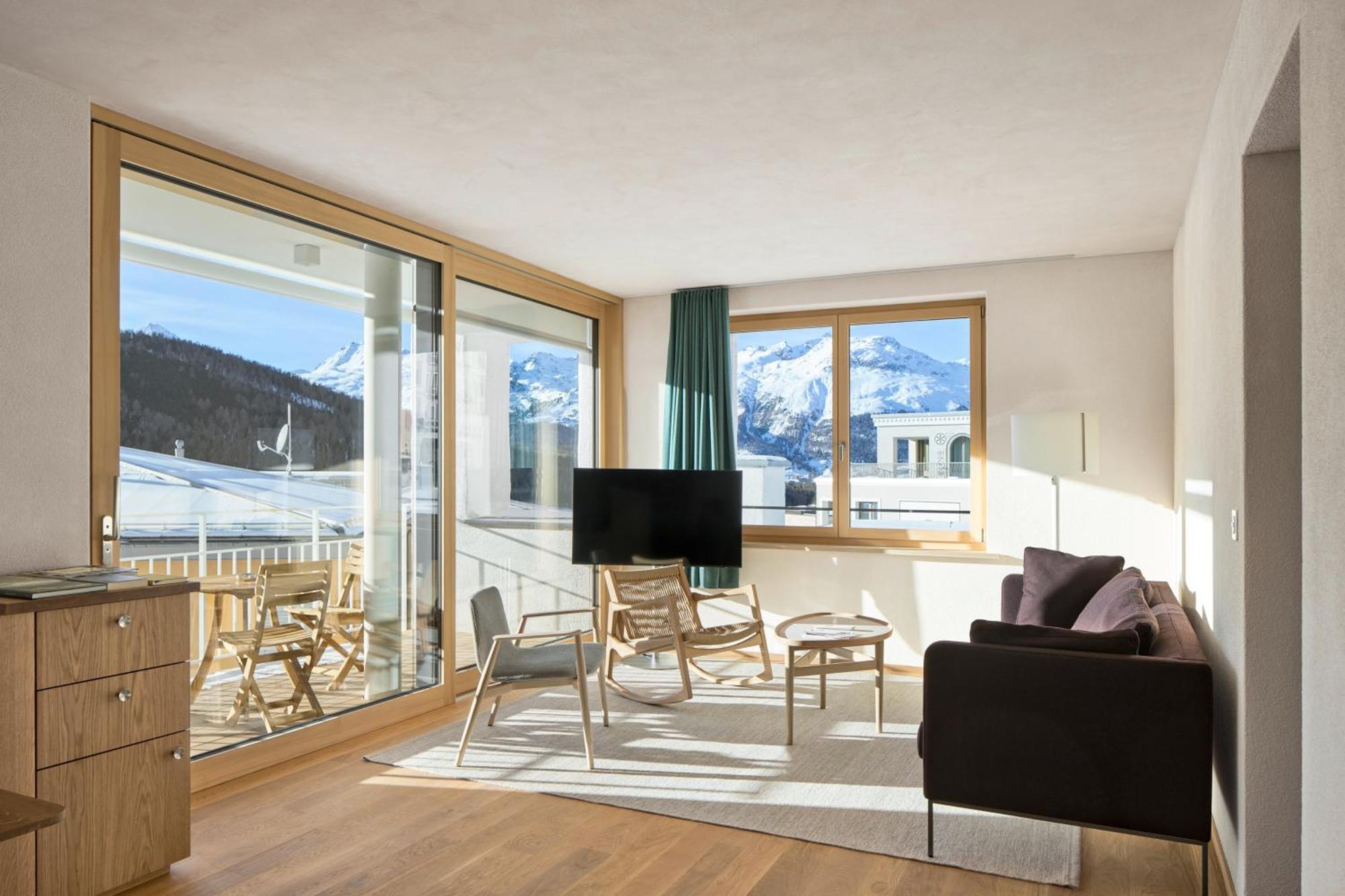 Hotel Maistra 160 Pontresina Bagian luar foto